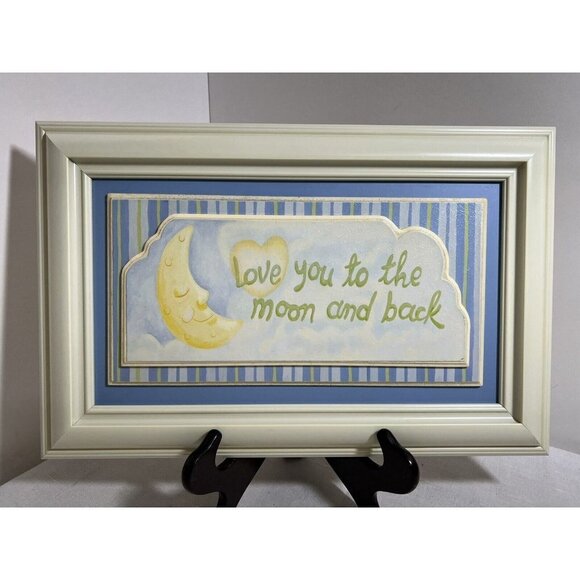 Decor Other - Kids Wall Decor Love to the Moon and Back 11” x 17” Crystal Art Gallery
